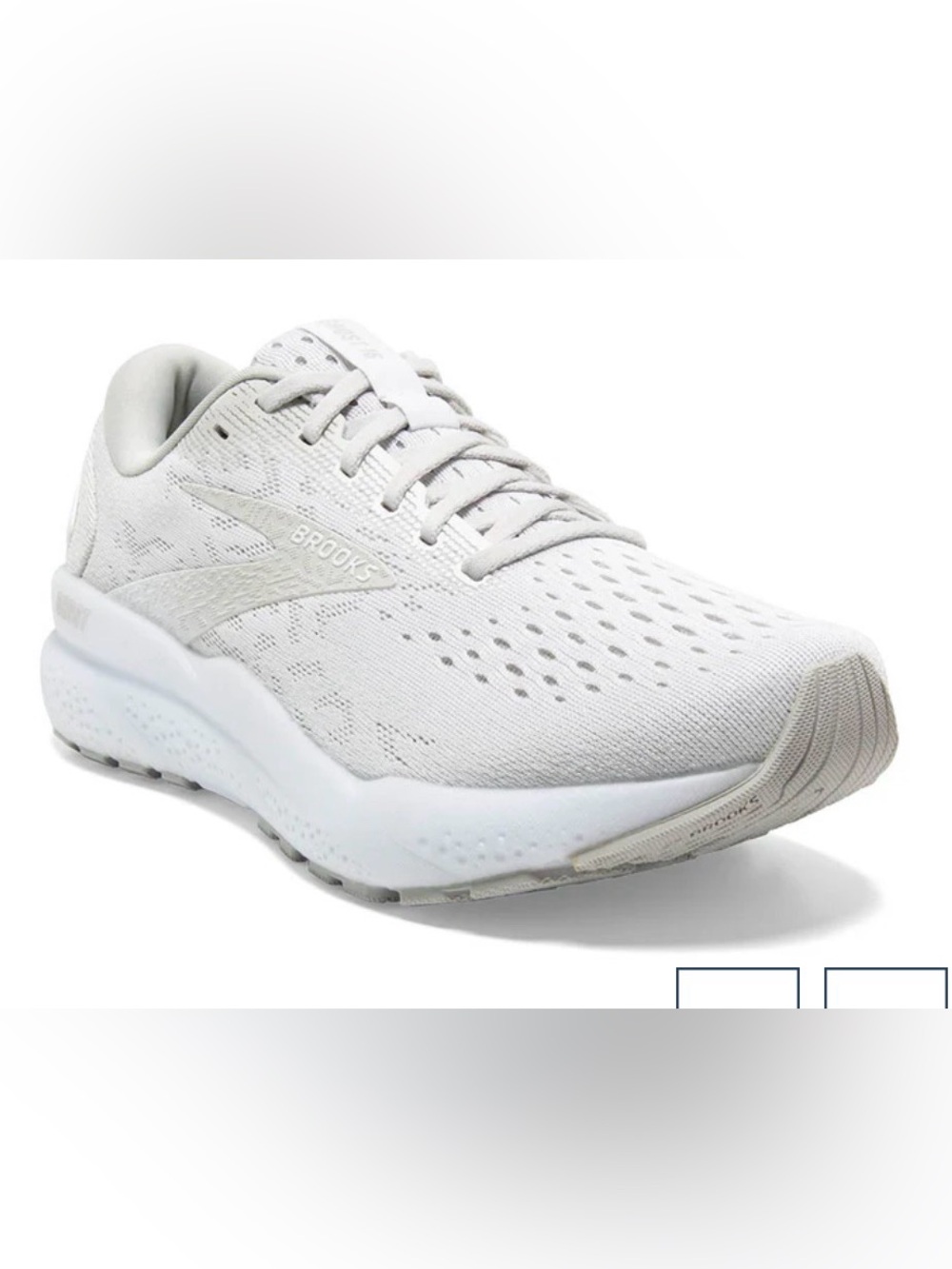 Brooks Women's White Athletic Running Shoes - Picture 2 of 9